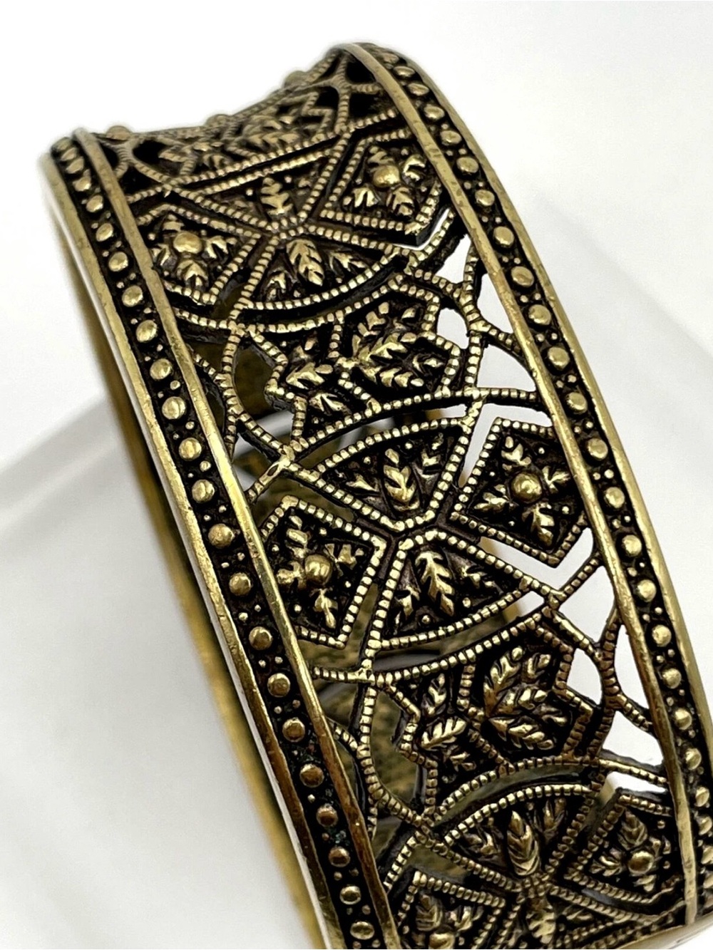Heidi Daus "Byzantine Beauty" hinged bangle bracelet - Picture 6 of 7